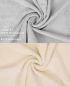 Preview: Betz 10 Toallas para invitados PREMIUM 100% algodón 30x50cm en gris plata y beige