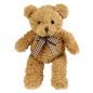 Preview: Betz Teddy Bear With Checkered Scarf Colour: brown Size: 38 cm