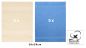 Preview: Lot de 10 serviettes d'invités Premium couleur: bleu clair & beige, taille 30 x 50 cm