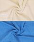 Preview: Betz 10 Toallas para invitados PREMIUM 100% algodón 30x50cm en beige y azul claro