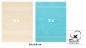 Preview: Set di 10 asciugamani per ospiti PREMIUM, colore: beige e turchese, misura:  30 x 50 cm