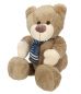 Preview: Betz Plush Toy TEDDY WITH SCARF Colour: brown Size: 40 cm