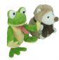 Preview: Betz lot de 2 peluches douces de 17-19 cm 2 amis : hérisson, grenouille