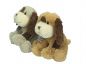 Preview: Betz 2 Piece Plush Toy Set Cuddly Toys "Dogs" Colour: beige & brown