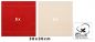 Preview: Betz Paquete de 10 piezas de toalla facial PREMIUM tamaño 30x30cm 100% algodón en rojo y beige
