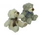 Preview: Betz 2 Piece Plush Toy Set Cuddly Toys "Teddy Bears" Colour: grey & cream