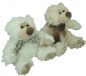 Preview: Betz lot de 2 peluches douces de 17 cm motif OURSONS crème et blanc