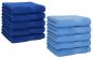 Preview: Betz 10 Stück Seiftücher PREMIUM 100% Baumwolle Seiflappen Set 30x30 cm Farbe royalblau und hellblau
