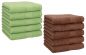 Preview: Lot de 10 serviettes débarbouillettes Premium couleur: vert pomme & noisette, taille: 30x30 cm de Betz