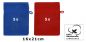 Preview: Betz 10 Piece Wash Mitt Set PREMIUM 100% Cotton 10 Wash Mitts Colour: royal blue & dark red