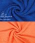 Preview: Betz 10 Piece Wash Mitt Set PREMIUM 100% Cotton 10 Wash Mitts Colour: royal blue & orange