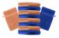 Preview: Betz 10 Piece Wash Mitt Set PREMIUM 100% Cotton 10 Wash Mitts Colour: royal blue & orange