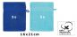 Preview: 10 Piece Set Wash Mitts Premium Colour: royal blue and turquoise, Size: 16 x 21 cm