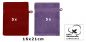 Preview: 10 Piece Set Wash Mitts Premium Colour: dark red and purple, Size: 16 x 21 cm