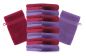 Preview: Betz 10 Stück Waschhandschuhe PREMIUM 100% Baumwolle Waschlappen Set 16x21 cm Farbe dunkelrot und lila