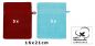 Preview: 10 Piece Set Wash Mitts Premium Colour: dark red and turquoise, Size: 16 x 21 cm