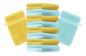 Preview: Betz 10 Stück Waschhandschuhe PREMIUM 100% Baumwolle Waschlappen Set 16x21 cm Farbe gelb und türkis