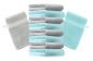 Preview: Betz Lot de 10 gants de toilette Premium gris argenté et turquoise, taille: 16x21 cm