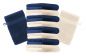 Preview: Betz Lot de 10 gants de toilette Premium bleu foncé et beige, taille: 16x21 cm