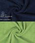 Preview: 10 Piece Set Wash Mitts Premium Colour: dark blue and apple green, Size: 16 x 21 cm