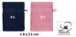 Preview: 10 Piece Set Wash Mitts Premium Colour: dark blue and old rose, Size: 16 x 21 cm