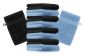 Preview: 10 Piece Set Wash Mitts Premium Colour: black and light blue, Size: 16 x 21 cm