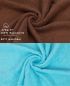 Preview: Betz 10 Piece Wash Mitt Set PREMIUM 100% Cotton 10 Wash Mitts Colour: hazel & turquoise