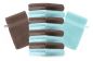 Preview: Betz 10 Piece Wash Mitt Set PREMIUM 100% Cotton 10 Wash Mitts Colour: hazel & turquoise