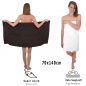 Preview: Betz 10 Piece Towel Set CLASSIC 100% Cotton 2 Face Cloths 2 Guest Towels 4 Hand Towels 2 Bath Towels Colour: white & dark brown