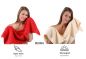 Preview: Betz Set di 10 asciugamani Classic 2 lavette 2 asciugamani per ospiti 4 asciugamani 2 asciugamani da doccia 100% cotone colore rosso e beige
