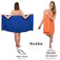 Preview: Betz 10 Piece Towel Set CLASSIC 100% Cotton 2 Face Cloths 2 Guest Towels 4 Hand Towels 2 Bath Towels Colour: royal blue & orange
