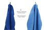 Preview: Betz 10-tlg. Handtuch-Set CLASSIC 100% Baumwolle 2 Duschtücher 4 Handtücher 2 Gästetücher 2 Seiftücher Farbe royalblau und hellblau