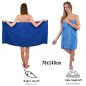 Preview: 10 Piece Towel Set Classic - Premium royal blue & light blue, 2 face cloths 30x30 cm, 2 guest towels 30x50 cm, 4 hand towels 50x100 cm, 2 bath towels 70x140 cm