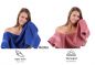 Preview: 10 Piece Towel Set Classic - Premium royal blue & old rose, 2 face cloths 30x30 cm, 2 guest towels 30x50 cm, 4 hand towels 50x100 cm, 2 bath towels 70x140 cm