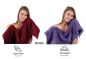 Preview: Betz Set di 10 asciugamani Classic-Premium 2 lavette 2 asciugamani per ospiti 4 asciugamani 2 asciugamani da doccia 100 % cotone colore rosso scuro e lilla