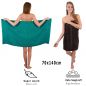 Preview: 10 Piece Towel Set Classic - Premium emerald green & dark brown, 2 face cloths 30x30 cm, 2 guest towels 30x50 cm, 4 hand towels 50x100 cm, 2 bath towels 70x140 cm