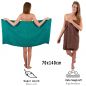 Preview: Betz Set di 10 asciugamani Classic-Premium 2 lavette 2 asciugamani per ospiti 4 asciugamani 2 asciugamani da doccia 100 % cotone colore verde smeraldo e marrone noce