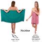 Preview: Betz Set di 10 asciugamani Classic-Premium 2 lavette 2 asciugamani per ospiti 4 asciugamani 2 asciugamani da doccia 100 % cotone colore verde smeraldo e rosa antico