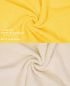 Preview: Betz Set di 10 asciugamani Classic-Premium 2 lavette 2 asciugamani per ospiti 4 asciugamani 2 asciugamani da doccia 100 % cotone colore giallo e beige