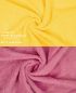 Preview: Betz Set di 10 asciugamani Classic-Premium 2 lavette 2 asciugamani per ospiti 4 asciugamani 2 asciugamani da doccia 100 % cotone colore giallo e rosa antico