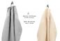 Preview: Betz Juego de 10 toallas CLASSIC 100% algodón en gris plara y beige