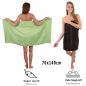 Preview: Betz 10 Piece Towel Set CLASSIC 100% Cotton 2 Face Cloths 2 Guest Towels 4 Hand Towels 2 Bath Towels Colour: apple green & dark brown