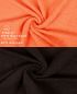 Preview: Betz Juego de 10 toallas CLASSIC 100% algodón en naranja y marrón oscuro