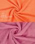 Preview: Betz Juego de 10 toallas CLASSIC 100% algodón en naranja y rosa