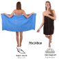 Preview: Betz Juego de 10 toallas CLASSIC 100% algodón en azul claro y marrón oscuro