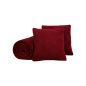 Preview: Betz Lot de 3 pcs: 1 couverture polaire douce taille 140x190 cm et 2 coussins remplis toucher peluche taille d'env. 36x36 cm ROMANIA plusieurs couleurs au choix