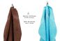 Preview: Betz 10 Piece Towel Set CLASSIC 100% Cotton 2 Face Cloths 2 Guest Towels 4 Hand Towels 2 Bath Towels Colour: hazel & turquoise