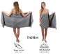 Preview: Betz 3 Piece Towel Set PREMIUM 100% Cotton 2 Hand Towels 1 Sauna Towel Colour: anthracite