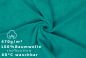 Preview: Betz 3-tlg. XXL Saunatuch Set PREMIUM 100%Baumwolle 1 Saunatuch 2 Handtücher Farbe smaragdgrün