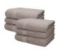 Preview: Betz XXL 6 Piece  Bath Towel Set PALERMO 100% Cotton Size 100x200 cm colour stone